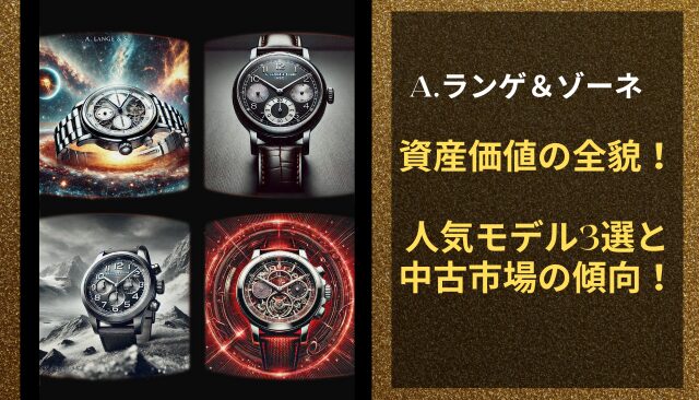 ランゲアンドゾーネの資産価値の全貌！人気モデル3選と中古市場の傾向！