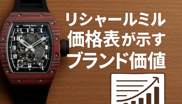 価格表が示すブランド価値